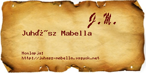 Juhász Mabella névjegykártya